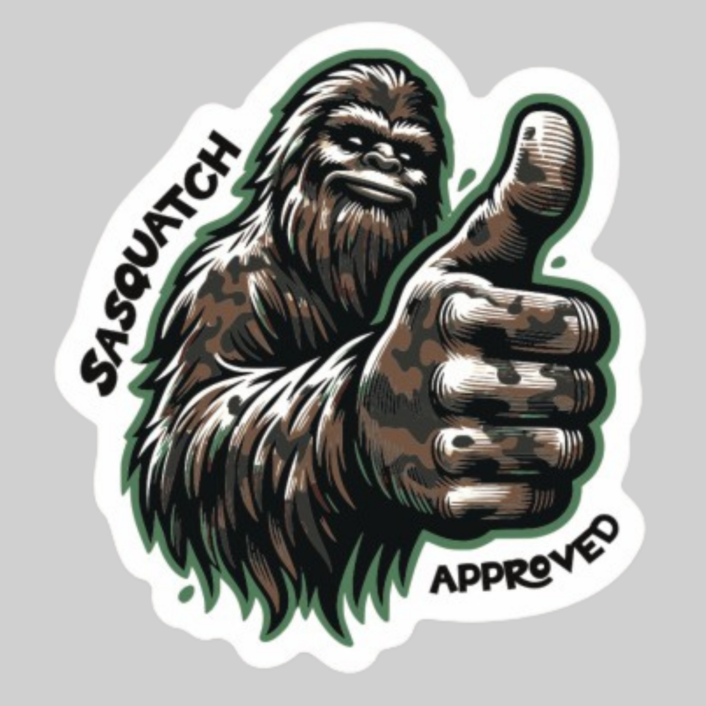 Sasquatch Approved Sticker