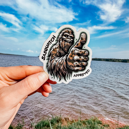 Sasquatch Approved Sticker