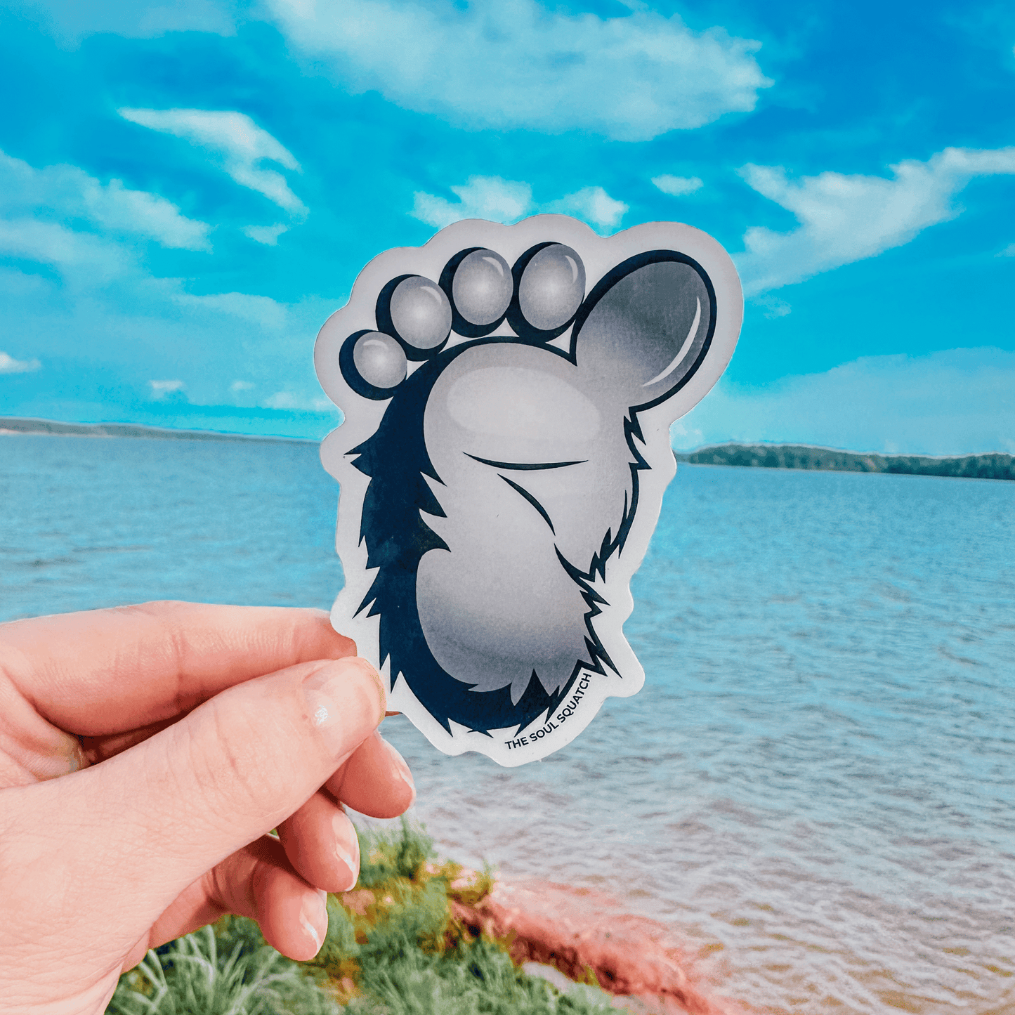 Squatch Footprint Sticker